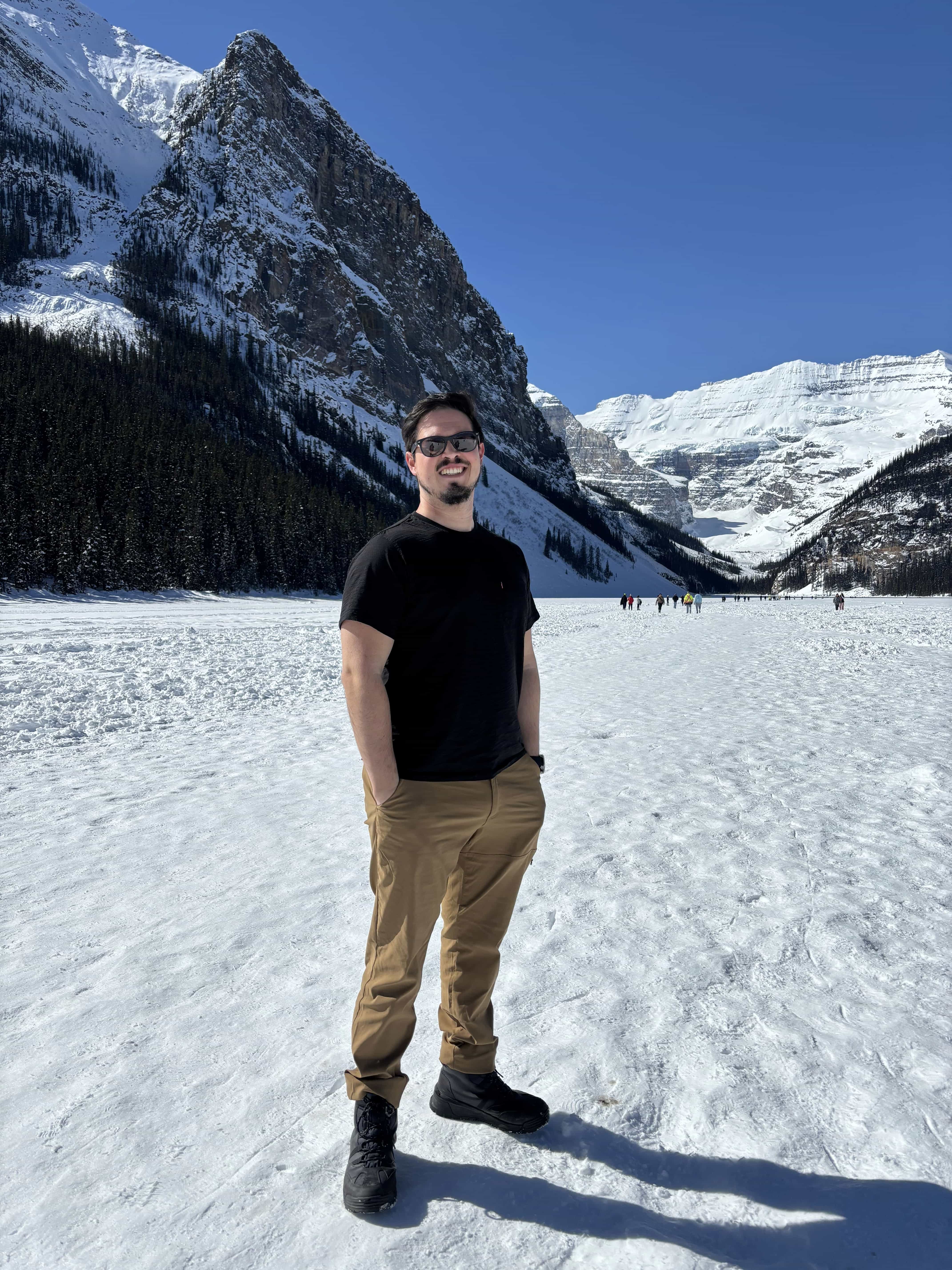 Sergio Vega en Lake Louise